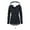 Black, variant on Women's Autumn Winter Jacket with Zipper Insulated Padded Coat for Warmth and Comfortable Wear