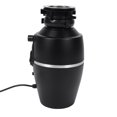 thumbnail image 3 of Continuous Feed Garbage Disposal Black 3800RPM Quiet Running Downspout Waste Disposal for Kitchen 1HP EU Plug 110-240V, 3 of 5