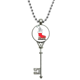 thumbnail image 1 of Horus trineo de Navidad flor de hoja Colgante Collar Vintage Llavero Plata Joyas Unbranded M, 1 of 3