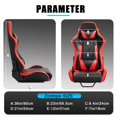 Zootopo PVC Racing Simulator Cockpit Gaming Red Seat with Neck Pillow