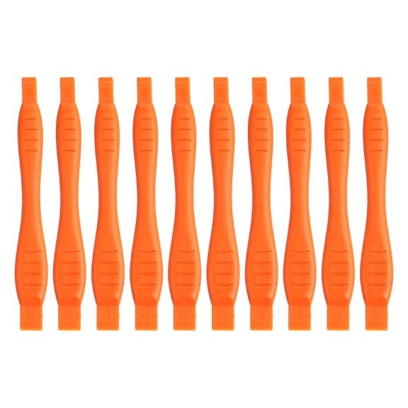 Uxcell 12 x 120 mm Spudger Pry Tool, 10Pcs Plastic Dual Ends Opening Pry Repair Tools Kit for Smart Mobile Phone Tablet Laptop, Orange