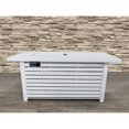 thumbnail image 2 of Living Source International Table de Foyer au Propane/gaz Naturel en Métal Blanc, 2 of 3