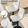 thumbnail image 3 of Waleaf Modern Bar Stools Set of 4, PU Leather Height Adjustable Swivel Barstools with Back, 3 of 7