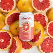 (24 Cans) Spindrift Sparkling Water, Grapefruit Flavored, Made with Real Squeezed Fruit, 12 Fl Oz