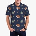 thumbnail image 1 of Balery Hedgehog And Snail Camisa Polo de Hombre con Estampado, de Manga Corta y Tejido Medio, Camisa Tipo Golf Polo-XX-Large, 1 of 6