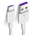thumbnail image 2 of Cable de datos blanco de 1 m, cable de carga rápida tipo C de 5 A para Android, Huawei Honor y Xiaomi, 2 of 12