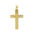 thumbnail image 2 of 14K Yellow Gold 3.66CT Diamond Baguette Cross Pendant 2.5", 2 of 5