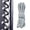 Silver-gray, variant on 4 Pack Zero Gravity Chair Elastic Rope Replacement, 2 Long & 2 Short Cords for Outdoor Recliner, Lawn, Beach Leisure Chair, Black