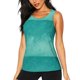 thumbnail image 1 of Balery Teal Turquoise1 Camiseta sin mangas estampada ligera para mujer, tops de entrenamiento sin mangas, camisetas de yoga transpirables de secado rápido.-Medium, 1 of 7