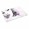 thumbnail image 2 of MKHERT Watercolor Fashion Young Beautiful Woman with Pink Flower Doormat Rug Home Decor Floor Mat Bath Mat 23.6x15.7 inch, 2 of 3