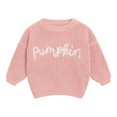 thumbnail image 5 of KPOPLK Baby Toddler Kids Girl Sweaters Long Sleeve Letter Embroidery Knit Pullover Toddler Tops 6 9 12 18 24 Months 2T 3T 4T,Size 3-4 Years, 5 of 6