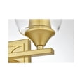 thumbnail image 6 of Living District Harris 2-Light Iron & Glass Bath Sconce in Brass/Clear, 6 of 6