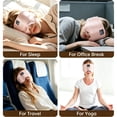 thumbnail image 3 of MUSICOZY 3D Sleep Mask with Bluetooth Headphones, Ice Silk Sleep Headphones with Bluetooth 5.4, Total Blackout Eye Mask for Sleeping, Sleep Soft Mask for Women Men, All Night Sleep, Travel Gift, 3 of 8