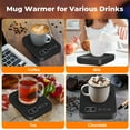thumbnail image 5 of Coffee Mug Warmer Fast Heating Coffee Cup Warmer for Desk Auto Shut Off 3 Temp Settings Smart Electric Beverage Warmer, 5 of 7