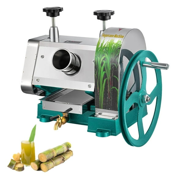 SHZOND Manual Sugar Cane Juicer, Commercial Stainless Steel Sugar Cane Press,110LBS Output per Hour Sugar Cane Extractor Squeezer for Home Use