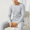 thumbnail image 3 of 2Pcs/Set Thermal Underwear for Men, Long Johns Base Layer, Shirt and Pants Set, Fleece, 3 of 8