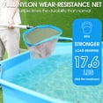 thumbnail image 2 of 17.5'' Ultra Fine Mesh Pool Skimmer Net Rake for Sand Silt Pollen Debris - Super Extra Fine Nylon Cleaning Pool Net for Above Ground & In-ground Swimming Pools, 2 of 5