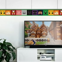 Minecraft Iconic Faces Peel & Stick Wallpaper Border