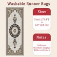 thumbnail image 6 of Hallway Runner Rug 2'x6' Washable Area Rugs Non Slip Laundry Rug Runner Floor Carpet Runners for Hallways Entryway Laundry Room Kitchen, 6 of 11