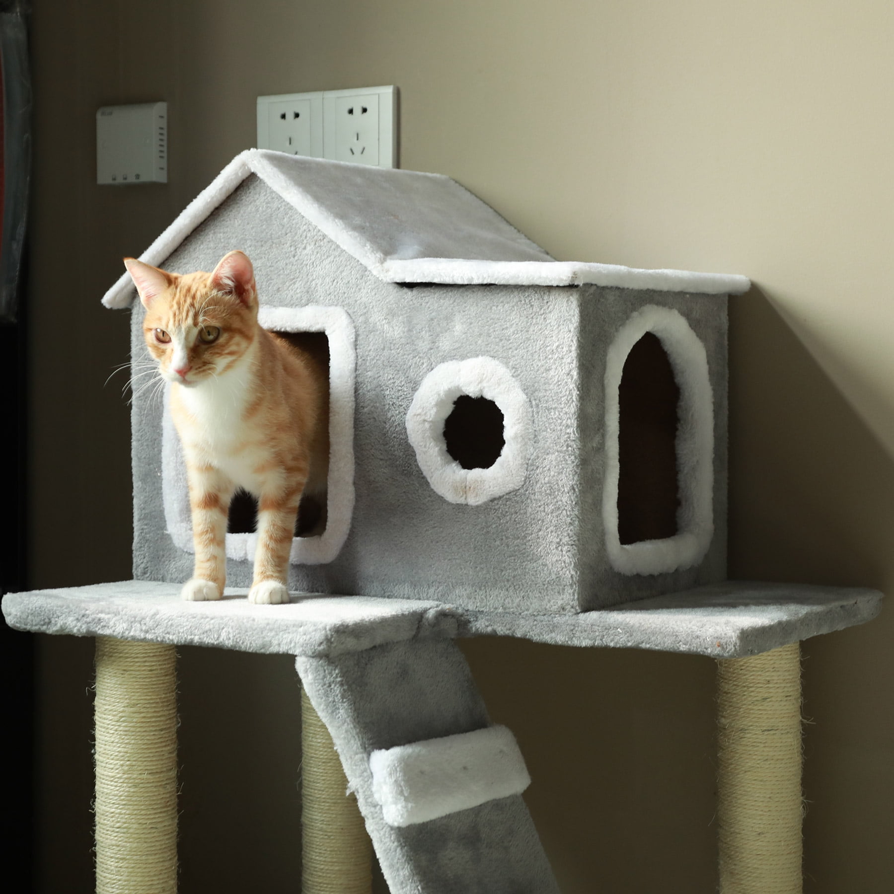 Cat Tree Condo Tower with Scratching Posts Kitty Trees House Bed