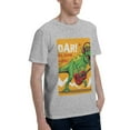thumbnail image 2 of Bingfone Cool Dinosaur Playing Guitar Men'S Loose Fit Short-Sleeve Pocket T-Shirt, 2 of 7