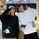 thumbnail image 2 of Sudadera con capucha y cuello redondo para hombre y mujer, con estampado de dinosaurio y monstruo pequeño, de manga larga, para otoño, 2024, 2 of 5