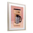 thumbnail image 2 of Stupell Industries Contemporary Disco Coffee Maker over Orange Birch Framed Print Under Glass, 13 x 16, by LISH Creative, 2 of 8