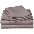 thumbnail image 5 of Superior Cotton Blend Checkered Sheet Set, Twin XL, Burgundy, 5 of 7