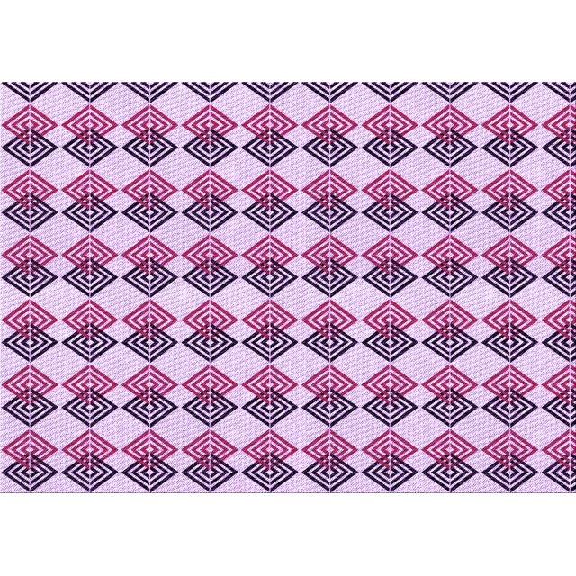 Ahgly Company Machine Washable Indoor Rectangle Transitional Periwinkle Pink Area Rugs, 5' x 7'