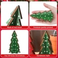 thumbnail image 4 of Decoración navideña 3 piezas Mesa de madera Árbol de Navidad Árbol de Navidad rústico Casa de campo Centro de mesa de Navidad de madera para mesa Mesa pequeña Árboles de Navidad Bandeja escalonada, 4 of 5