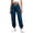 Blue-1, variant on Womens Cargo Pants Baggy Elastic Waist Cargo Joggers For Women Oversized Casual Athletic Pants Cinch Bottom Trousers