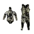 thumbnail image 1 of Traje de Neopreno para Hombre, Manga , 3 Mm, 2 Piezas, Traje de Baño, Traje de Deportes Acuáticos para Surfear - Camufje, S Sunnimix Traje de buceo para hombres, 1 of 8