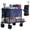 Blue, variant on edx Large Capacity Folding Double Decker Wagon with Brakes, 54" Extra Long Extended Wagon, Equipped with 7" All-Terrain Big Wheels for Camping, Sports, Beach