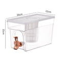 thumbnail image 4 of Hervidor de agua fría con grifo. Recipiente de plástico de gran capacidad con filtro y asa de transporte para preparar y servir agua fría fácilmente. Ideal pa NCHKUN, 4 of 9