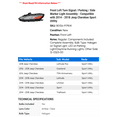 thumbnail image 2 of Front Left Turn Signal / Parking / Side Marker Light Assembly - Compatible with 2014 - 2018 Jeep Cherokee Sport Utility 2015 2016 2017, 2 of 2