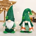 thumbnail image 3 of PATLOLLAV St. Patrick's Day Gnome Irish Leprechaun Tomte Plush Handmade Scandinavian March Nisse Elf Dwarf Green Scandinavian Felt Gnome for Home Decoration Holiday Ornaments, 3 of 5