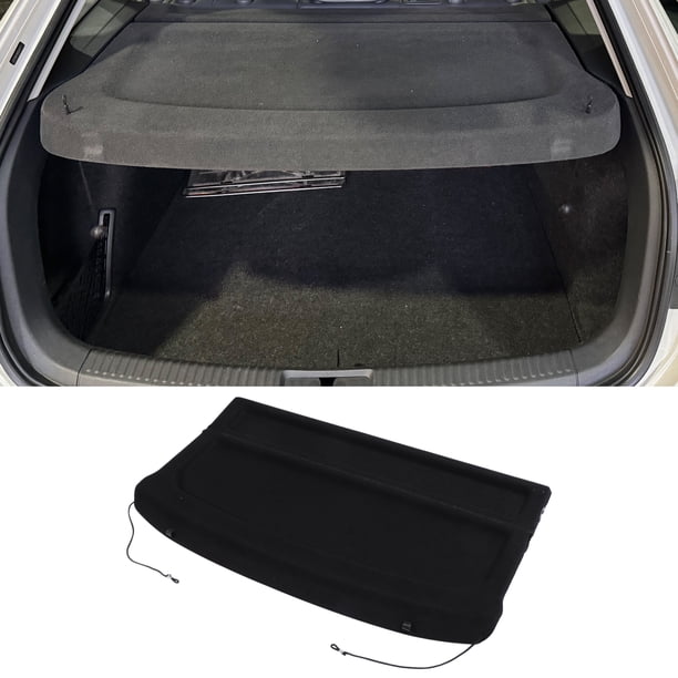 Tablero de cubierta de carga para automóvil Unique Bargains para Volkswagen Taos 2022-2024, cubierta de carga del maletero, sombra de la tapa del maletero, tablero de privacidad del maletero negro