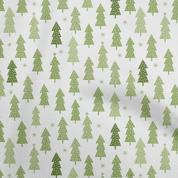 oneOone Cotton Jersey Light Green Fabric Tree Fabric For Sewing Printed Craft Fabric By The Yard 58 Inch Wide