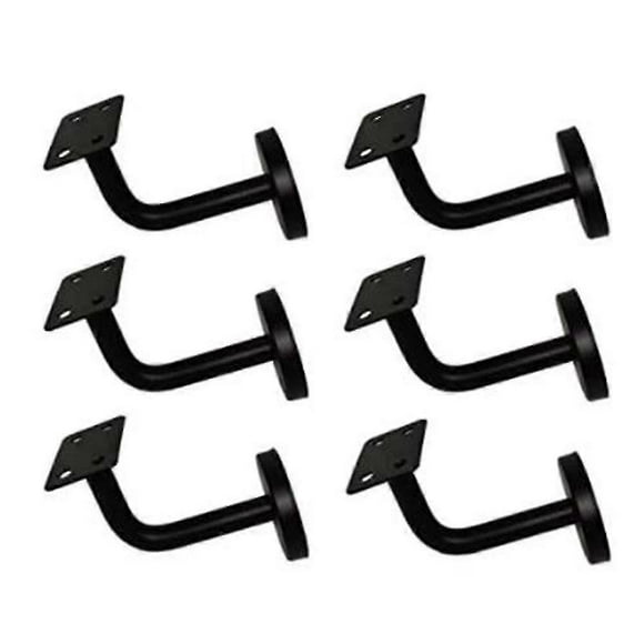 6 Pcs Stainless Steel Stair Handrail Bracket, Heavy Duty Stair Rail Support, Railing Brackets For F