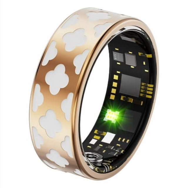 Smart Rings For Women Fitness Ring Heart Rate Mo Nitor Sleep Tr Acker Pressure Ring Oxygen Fitness Tr Acker Pedometer Step Counter Ca Lories Health Ladies Smart Rings Watch 4 Silver Bracelet With