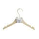 thumbnail image 2 of Percha para ropa de niños Percha para secar ropa de bebé Gancho de metal Percha de madera maciza Percha para abrigos para niños Niños recién nacidos, 2 of 8