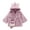 Purple, variant on Girls Hooded Jacket Christmas Gift Kids Girls Winter Warm Coats Jacket Outwear Toddler Overcoat Ear Hooded Faux Fur Thicken Fleece With Bag Save Big