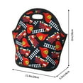 Salouo Fire Rescue With Red Helmet And Truck for Lunch Tote,Lunch Bag