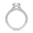 thumbnail image 5 of IGI Certified 4 Carat Cushion Shape Lab Grown Diamond Engagement Ring | 14K White Gold | Eternia Criss Cross Side Halo Diamond Ring | FG-VS1-VS2 Quality Friendly Diamonds, 5 of 6