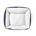 thumbnail image 4 of Gap Painted Dot Cuddler Pet Bed, Recycled Polyester Cover with Sherpa inner, Large 34"x24", Navy, 4 of 9