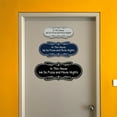 thumbnail image 6 of Signs ByLITA Designer In This House We Do Pizza and Movie Nights Durable ABS Plastic Laser Engraved Easy Installation Elegant Design Sign (Blue) - Small, 6 of 8