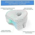 thumbnail image 4 of Heart Shaped Orthopedic Sleeping Pillow For Legs Wedge Cushion With Knee Support Sciatica Pads Body Cushion, 4 of 5