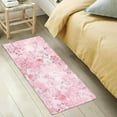 thumbnail image 5 of Coolnut Watercolor Flowers Pink Soft Runner Rug, Washable Non-Slip Room Rug, Hallway Rug Runner for Entryway,Hallway,Bathroom,and Kitchen,39x20In, 5 of 7