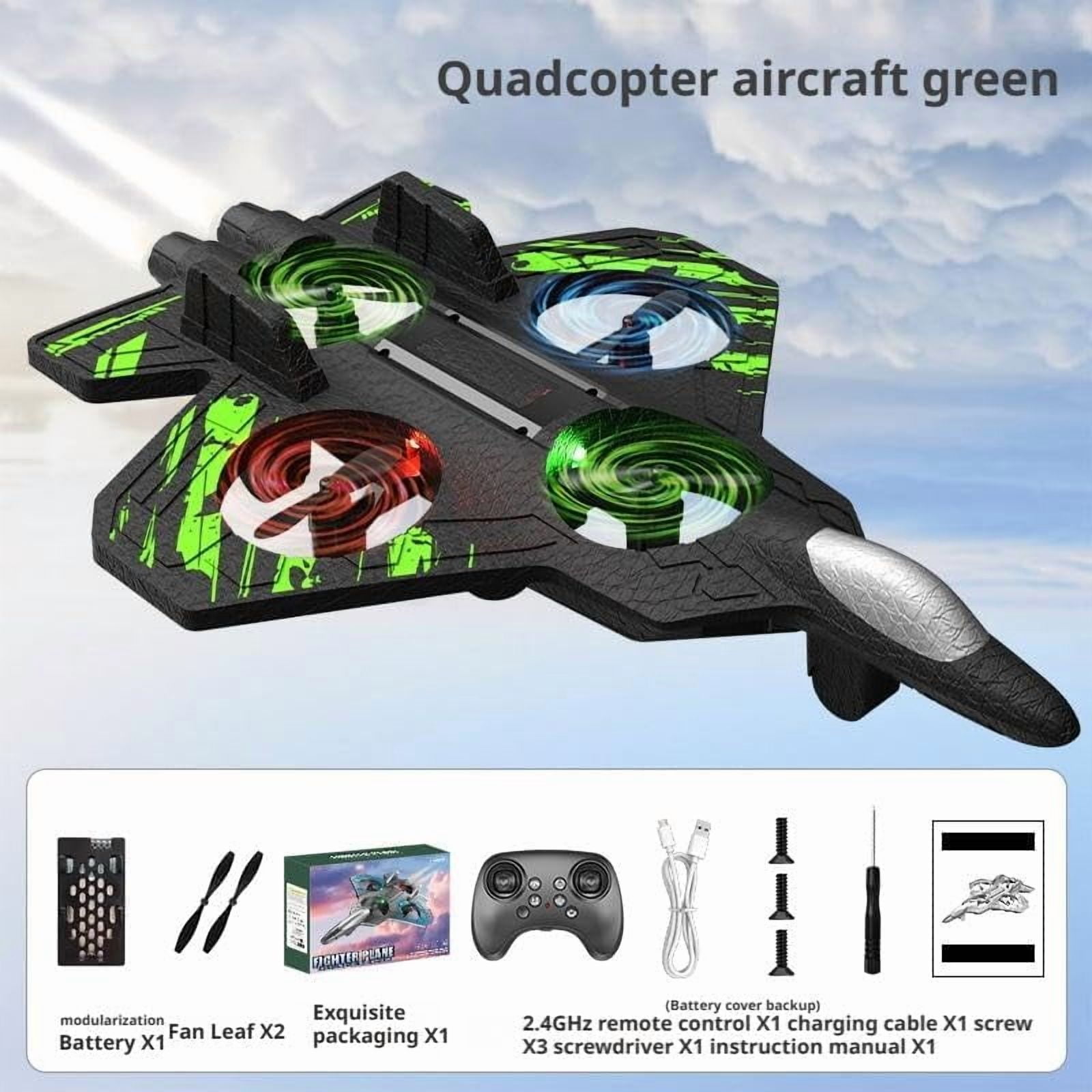 Skyriders RC Jet, Foam Remote Control Fighter Jet Airplane with 360° Flips & LED Lights, 2.4GHz Easy-Fly RC Stunt Plane Toy, Durable Drop-Resistant Jets Drone Great Christmas Birthday Gifts