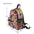 thumbnail image 3 of FORMRS School Backpack with Front Zippered Pocket 12" Student Travel Daypack, Colorful Flowers Pattern, 3 of 6